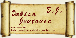 Dabiša Jevtović vizit kartica